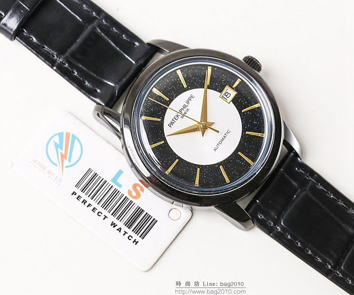 百達翡麗PATEK PHILPPE LS精品 2019春夏季新款 簡約時尚 9015全自動機芯 經典黑 超薄 高檔男士腕表  wssb5194